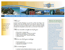 Tablet Screenshot of landmarkincentive.com